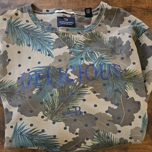 Mens Scotch & Soda Amsterdams blauw large sweater